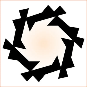 Jagged Hexagonal Sticker