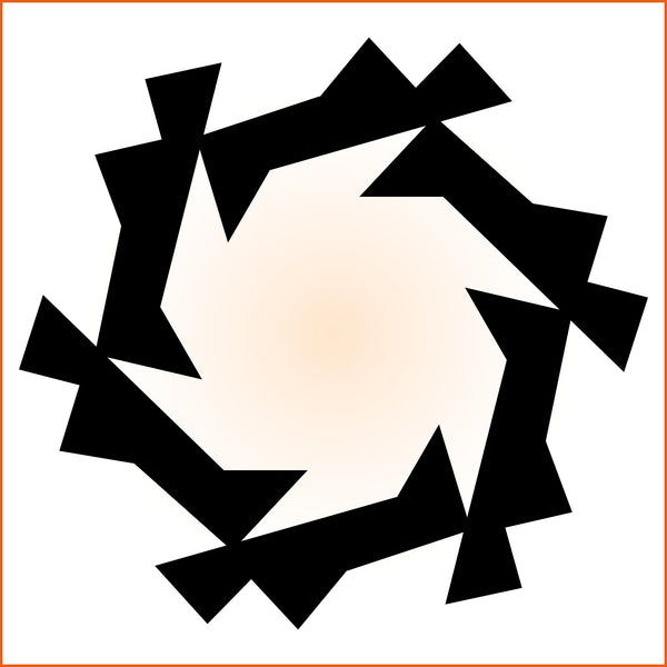 Jagged Hexagonal Sticker