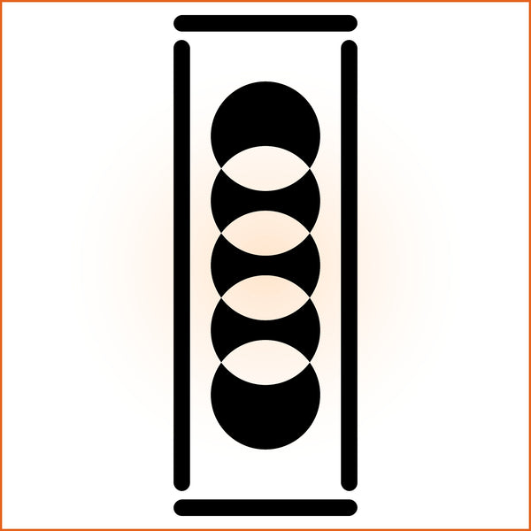 Masked Vertical Bar Sticker