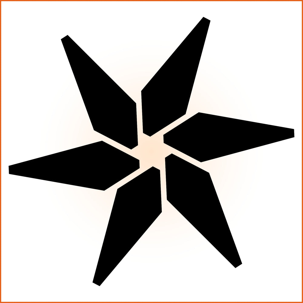 Hexagonal Star Sticker