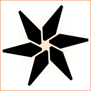 Hexagonal Star Sticker