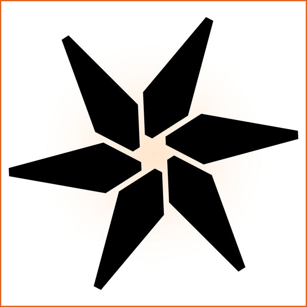 Hexagonal Star Sticker