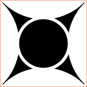 Thick Point Diamond Circle Sticker