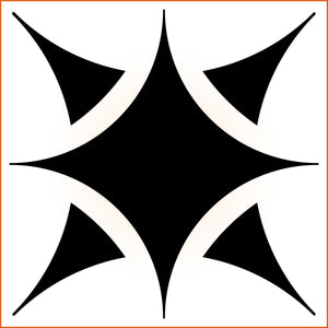 Thick Point Octagonal Sticker