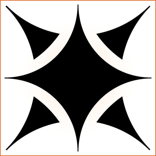 Thick Point Octagonal Sticker