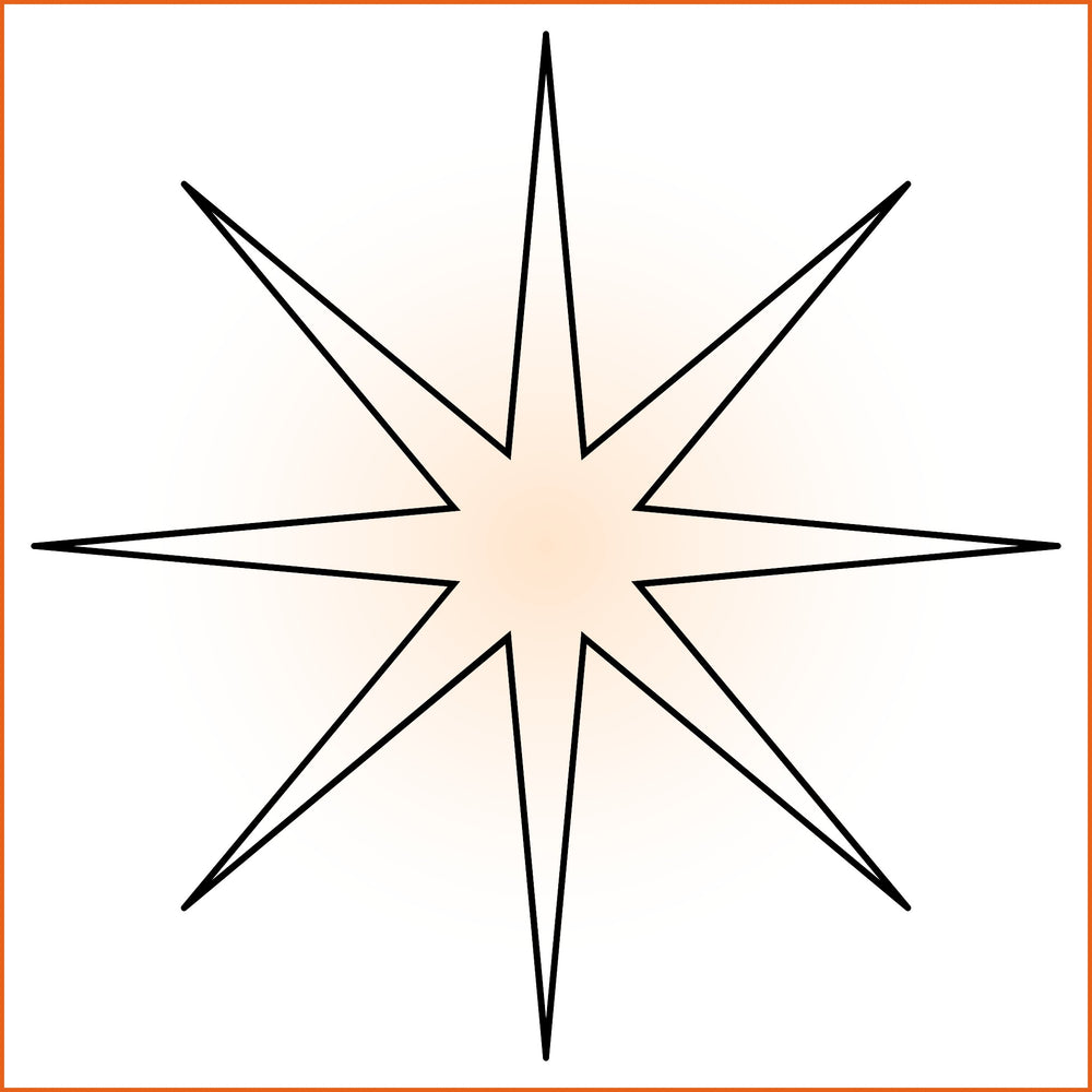 Thin Point Diamond Sticker