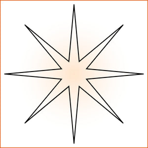 Thin Point Diamond Sticker