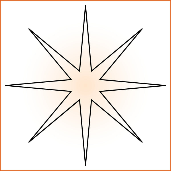 Thin Point Diamond Sticker