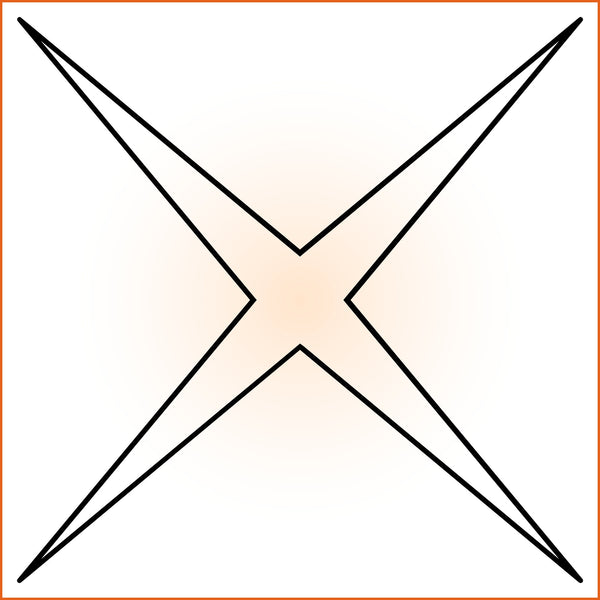 Thin Four Point Sticker