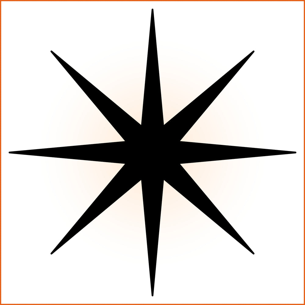 Bold Eight Point Diamond Sticker