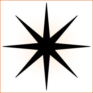 Bold Eight Point Diamond Sticker