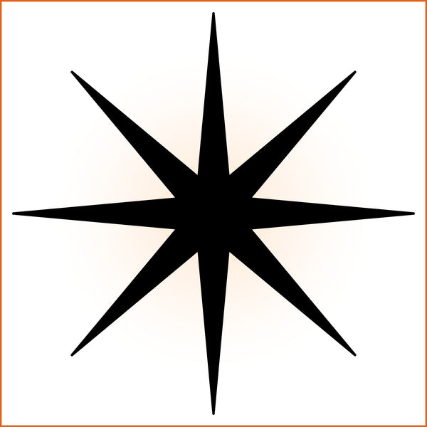Bold Eight Point Diamond Sticker