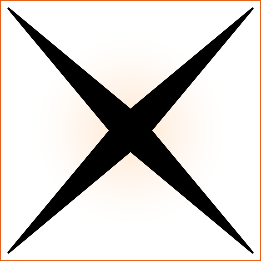 Thick Four Point Sticker