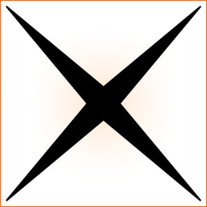 Thick Four Point Sticker