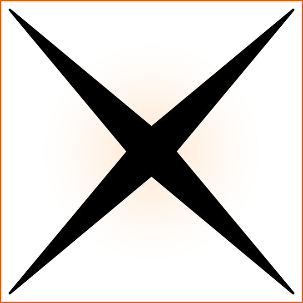 Thick Four Point Sticker