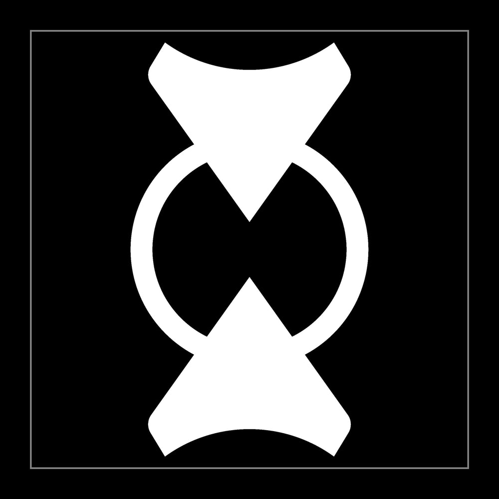 black on white