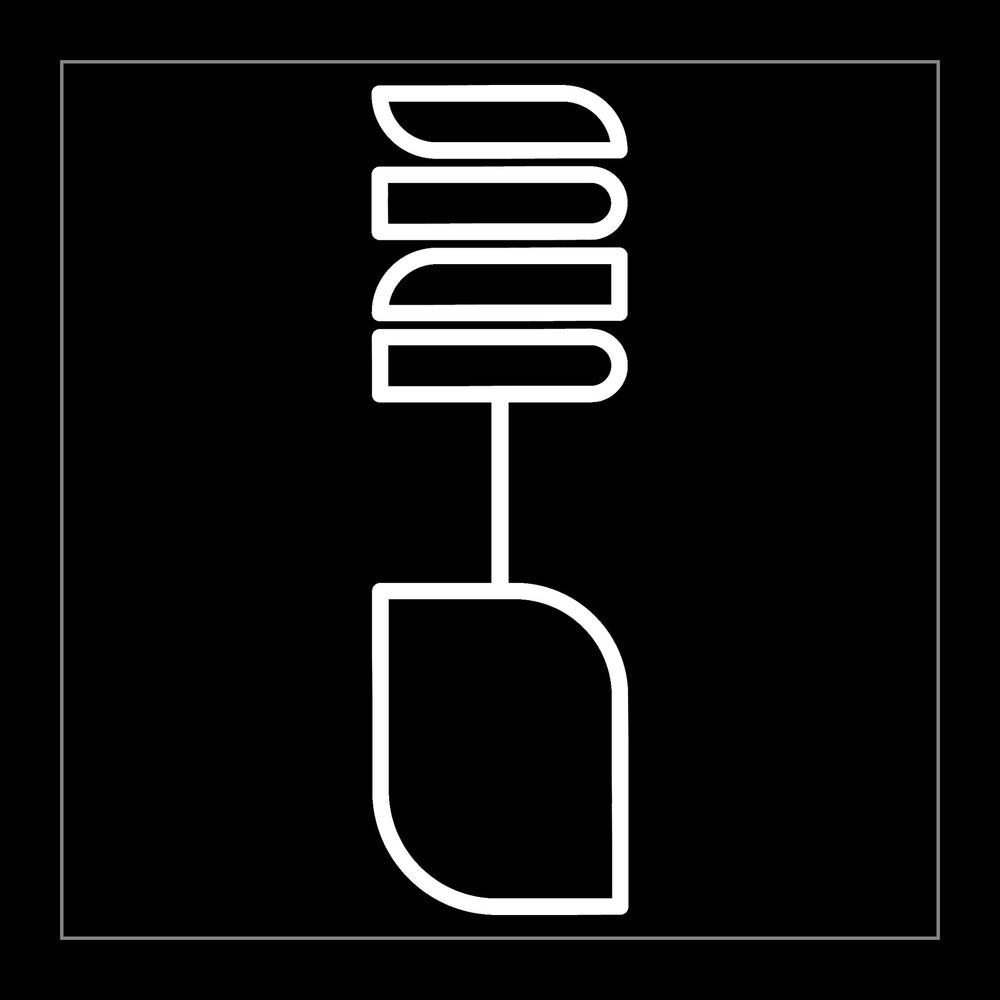 black on white
