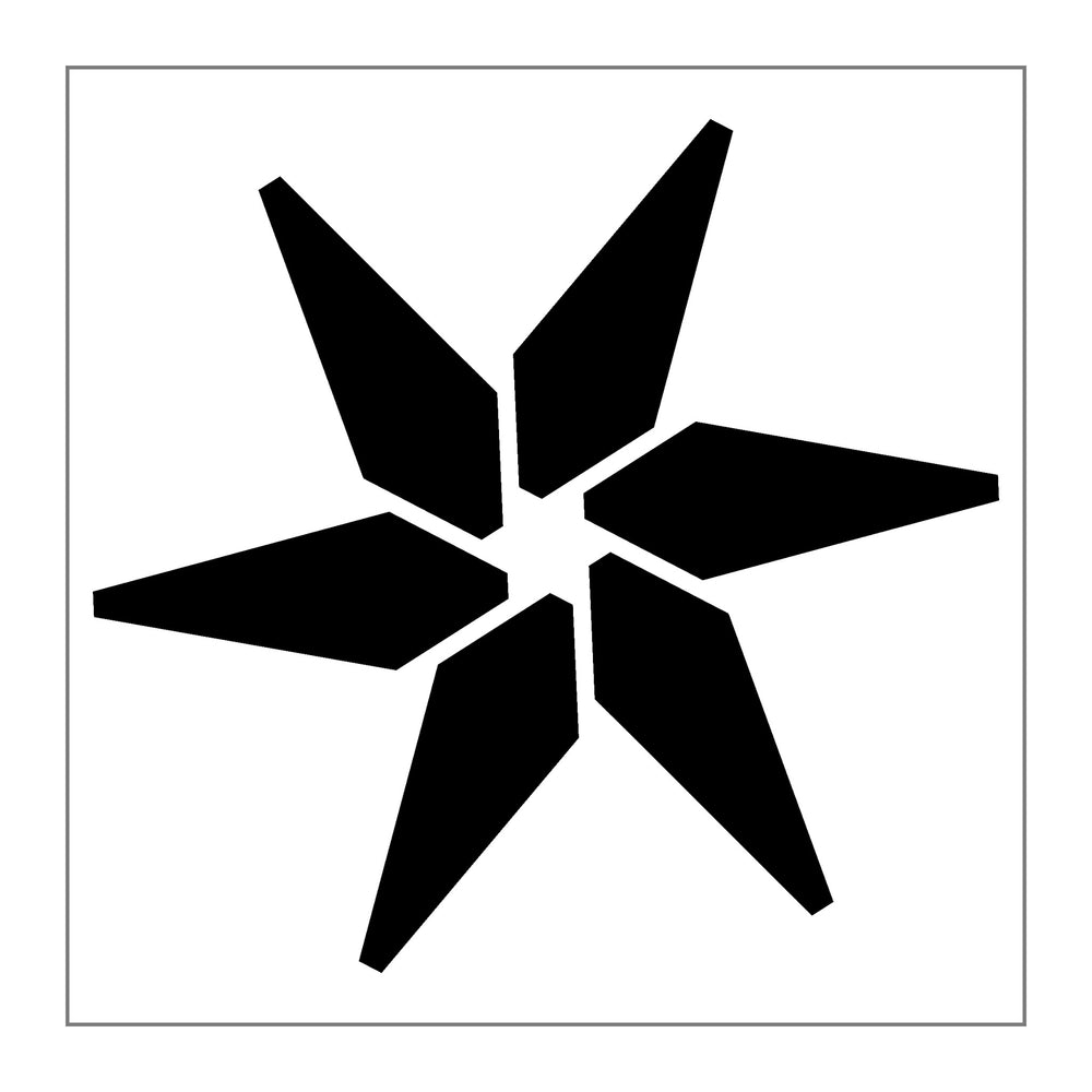 black on white