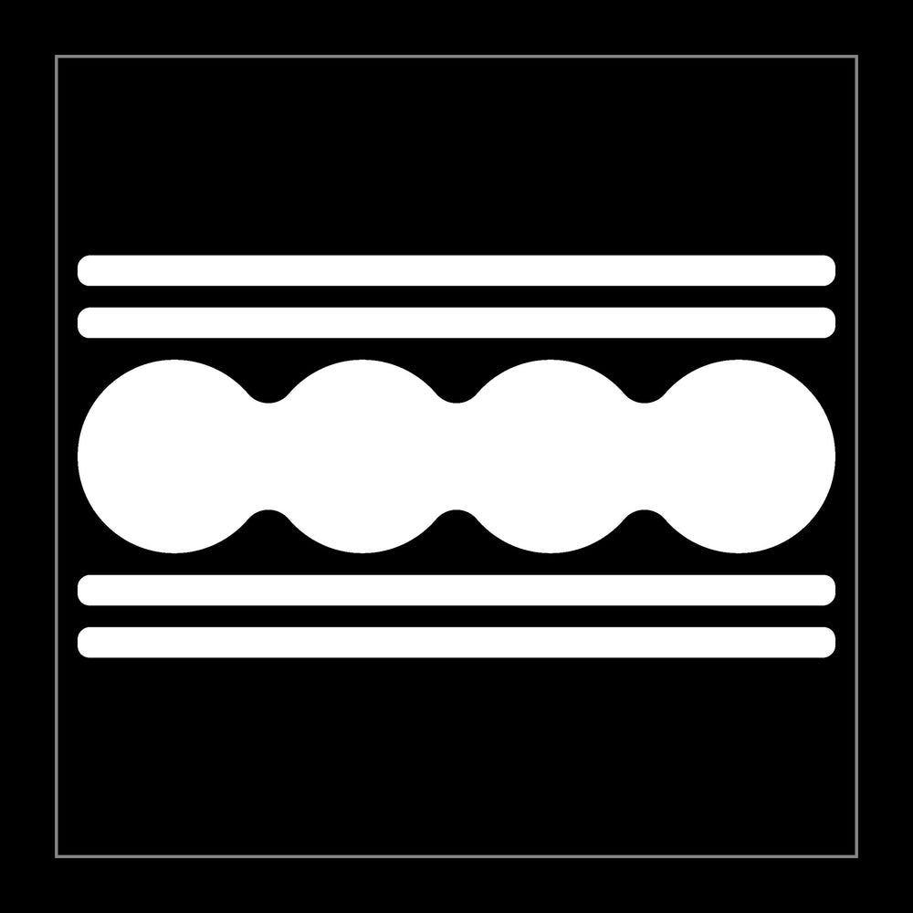 black on white