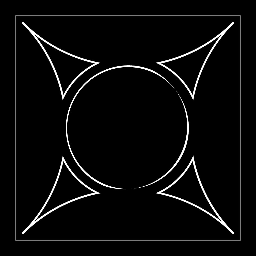 black on white
