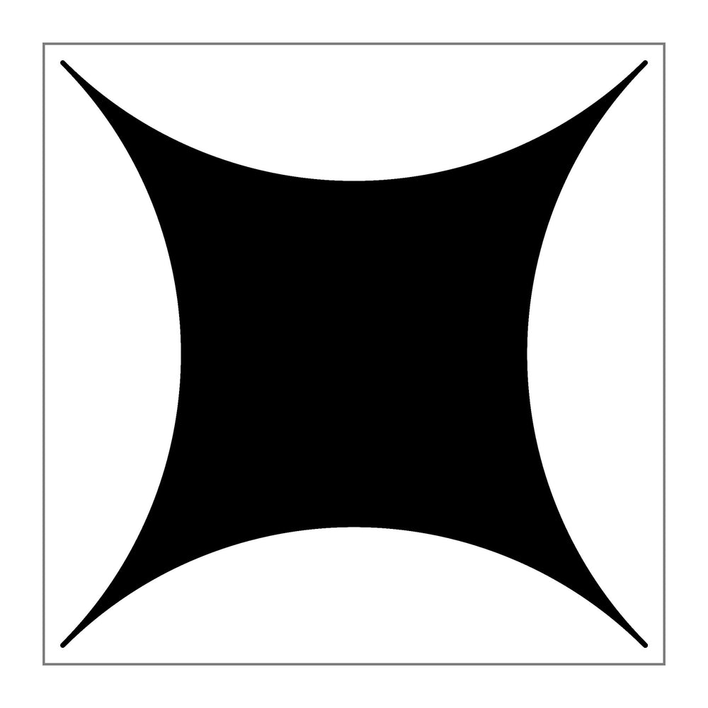 black on white