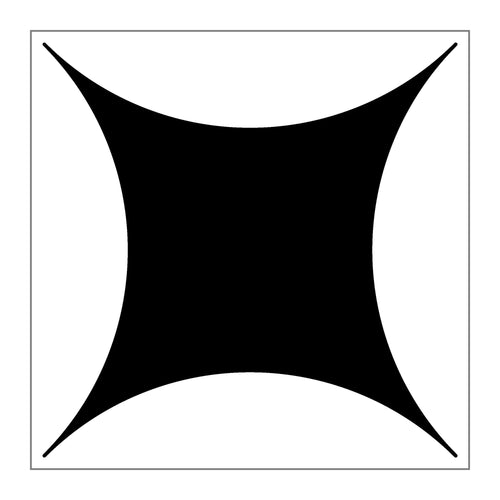 black on white