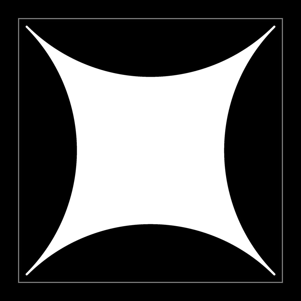 black on white