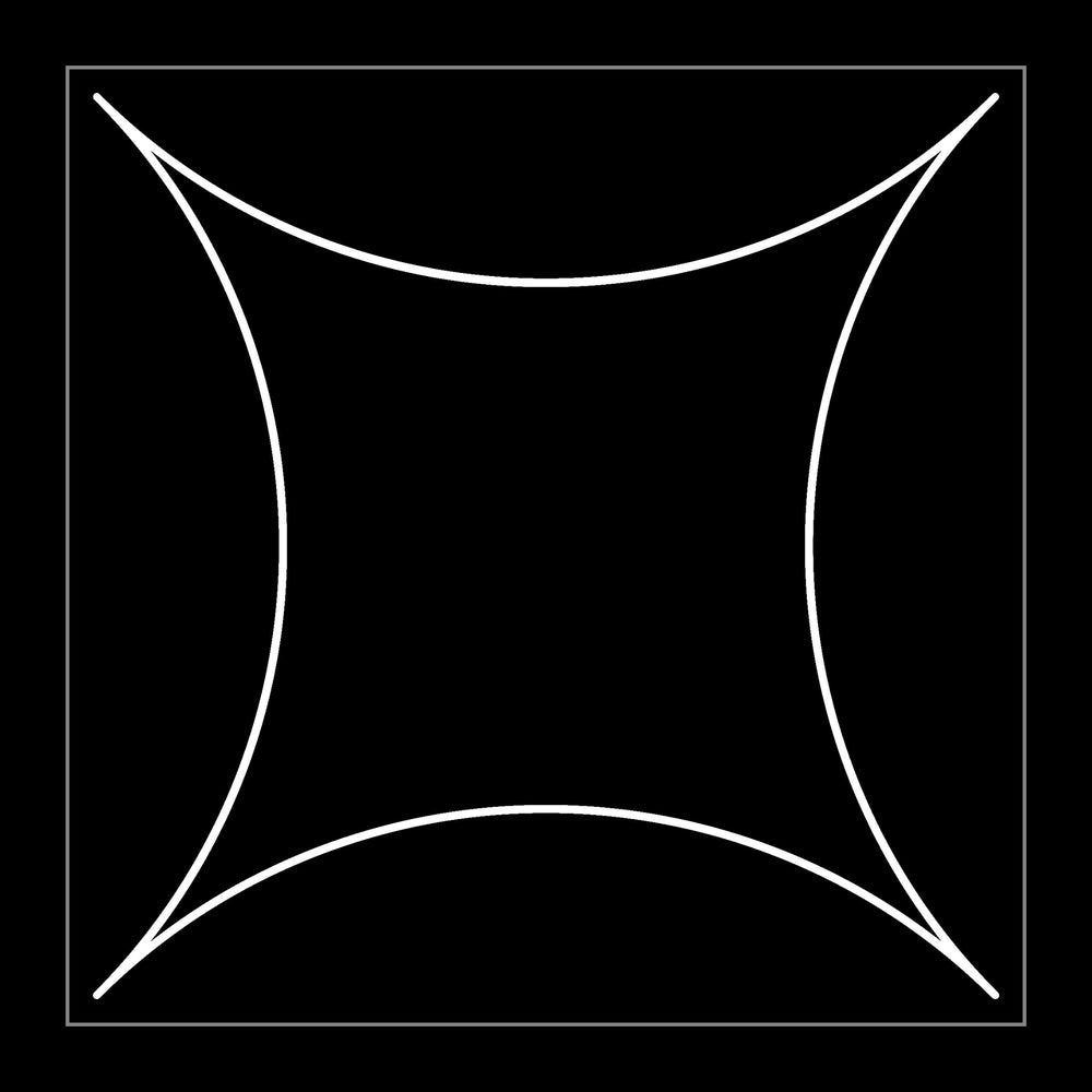 black on white
