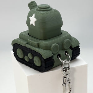 Army Tank Fidget Clicker 3D Print