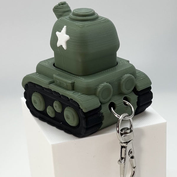 Army Tank Fidget Clicker 3D Print
