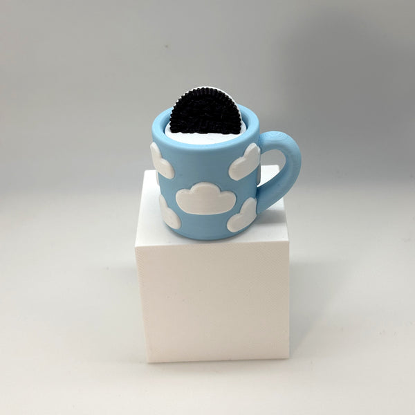 Cloud Mug Fidget Clicker 3D Print