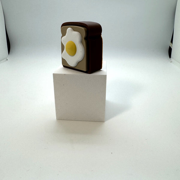 Egg on Toast Fidget Clicker 3D Print