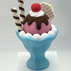 Ice Cream Sundae Fidget Clicker 3D Print