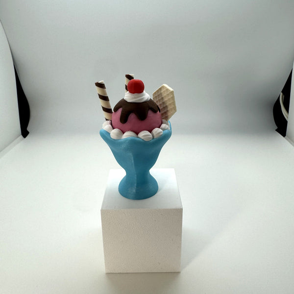 Ice Cream Sundae Fidget Clicker 3D Print