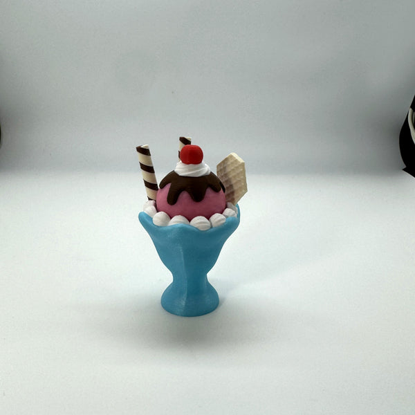 Ice Cream Sundae Fidget Clicker 3D Print