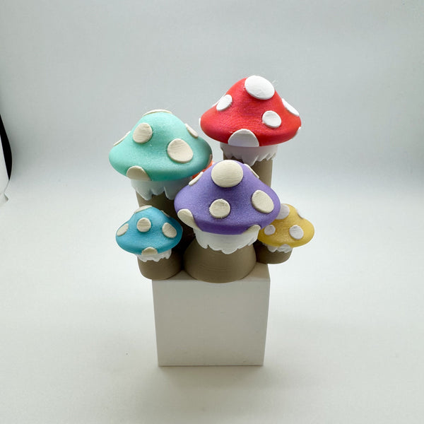 Mushroom Cluster Fidget Clicker 3D Print