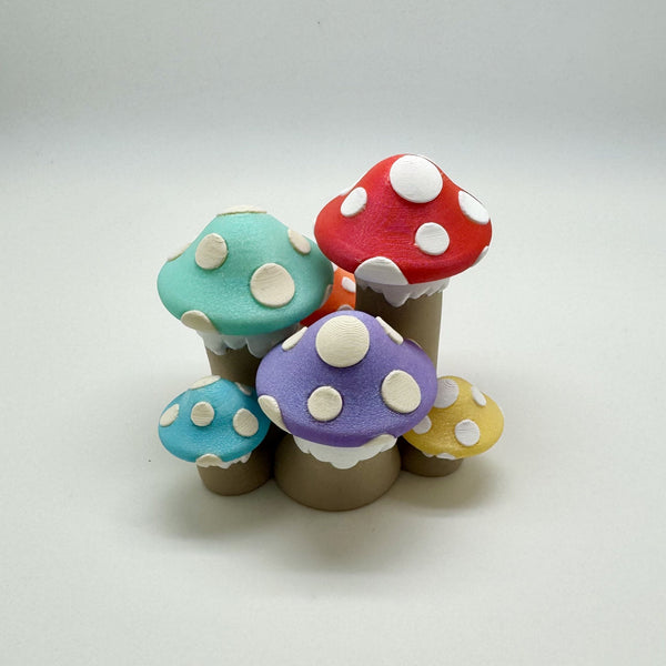 Mushroom Cluster Fidget Clicker 3D Print