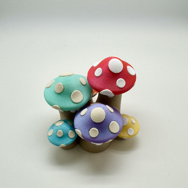 Mushroom Cluster Fidget Clicker 3D Print