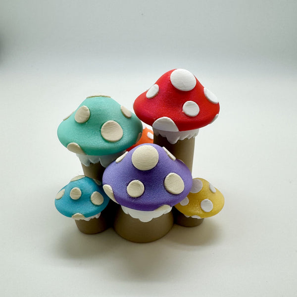 Mushroom Cluster Fidget Clicker 3D Print