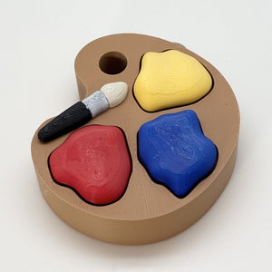 Paint Palette Fidget Clicker 3D Print