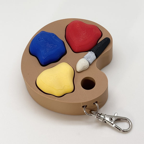 Paint Palette Fidget Clicker 3D Print