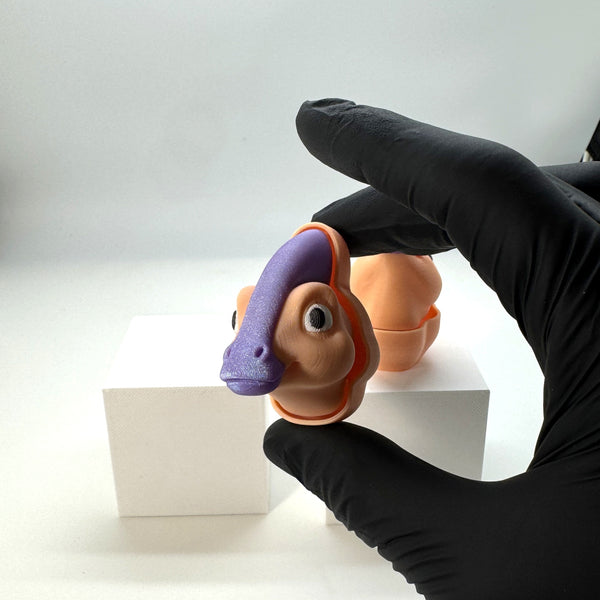 Parasaurolophus Dinosaur Fidget Clicker 3D Print