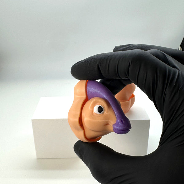 Parasaurolophus Dinosaur Fidget Clicker 3D Print