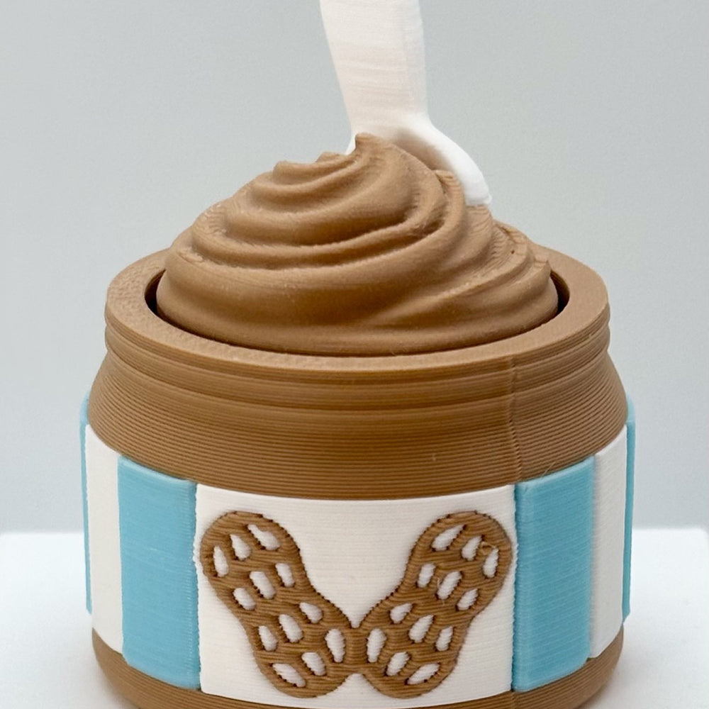 Peanut Butter Jar Fidget Clicker 3D Print