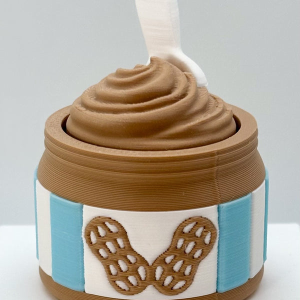 Peanut Butter Jar Fidget Clicker 3D Print