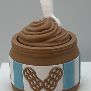 Peanut Butter Jar Fidget Clicker 3D Print
