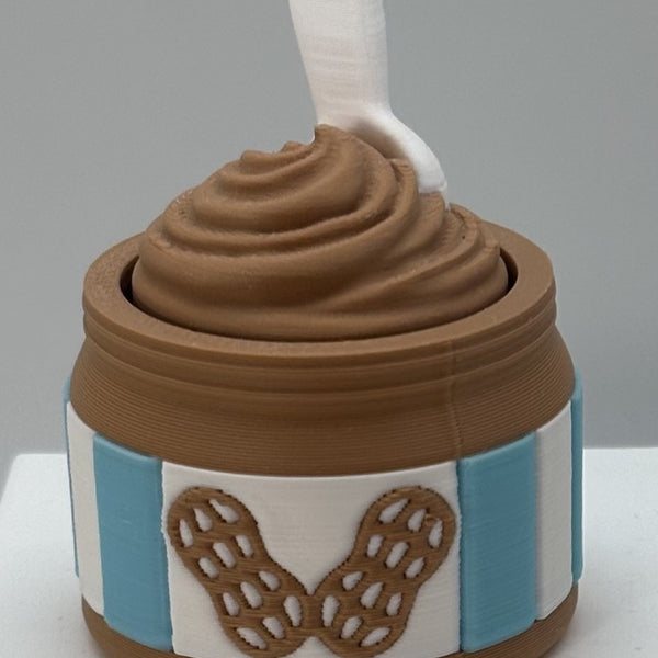 Peanut Butter Jar Fidget Clicker 3D Print