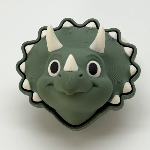 Triceratops Dinosaur Fidget Clicker 3D Print