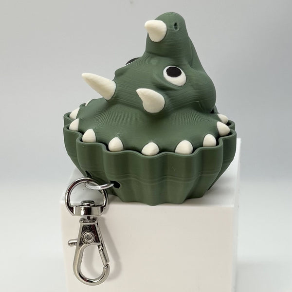 Triceratops Dinosaur Fidget Clicker 3D Print